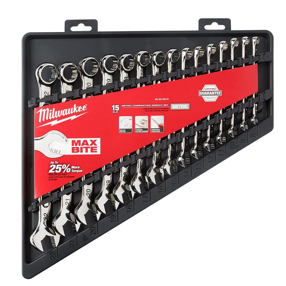 Max bite open-end grip delivers tighter hold on fasteners.