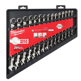 Max bite open-end grip delivers tighter hold on fasteners.