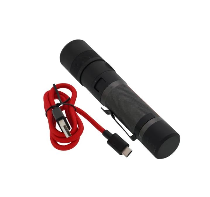 Milwaukee battery-powered flashlight highlighting portability for on-site use