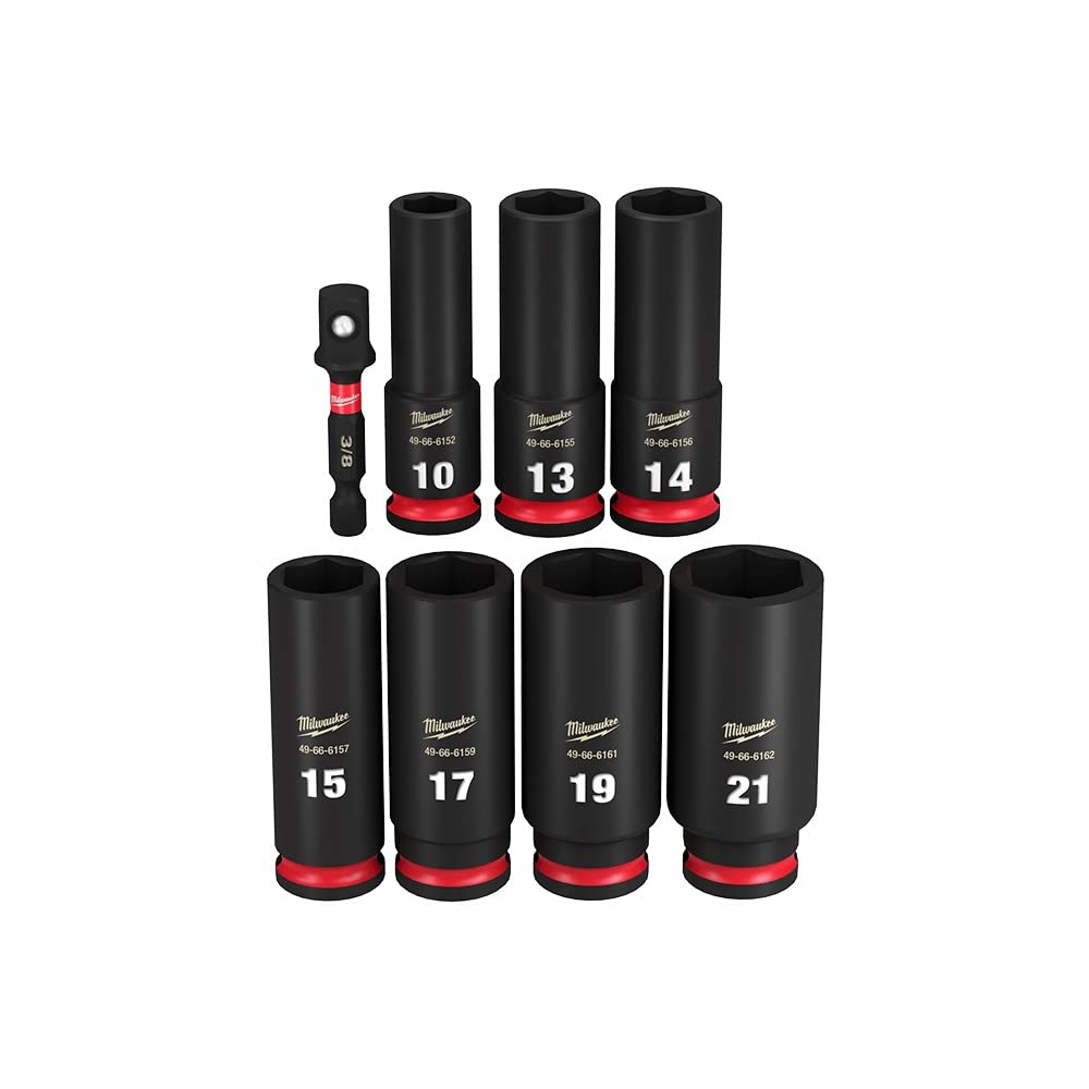 Milwaukee SHOCKWAVE deep metric sockets for impact tools and longevity