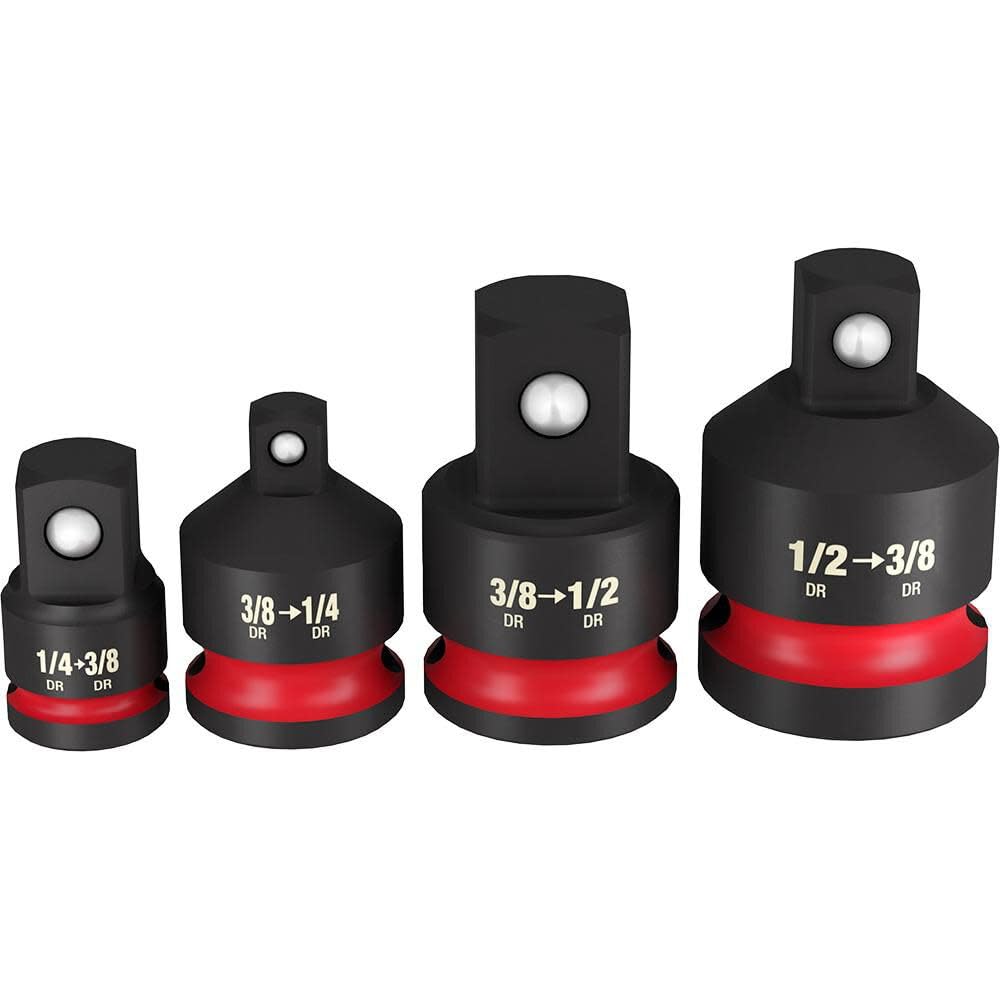 Milwaukee Shockwave IMP Duty adapter set for 1/4-1/2 inch drive applications