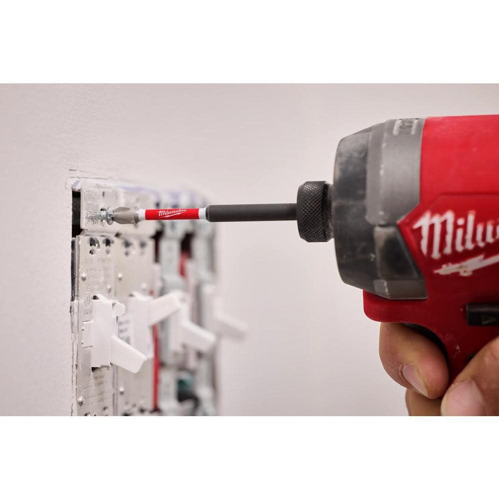 Milwaukee Shockwave packaging image communicates easy order and storage