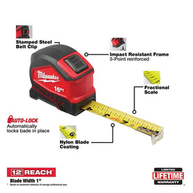 Milwaukee AutoLock 5-point frame built for rugged job-site durability.