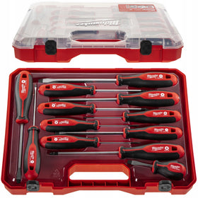 Milwaukee 12-piece Tri-Lobe screwdrivers set, versatile fastener work.