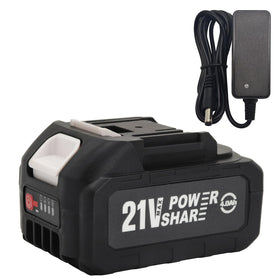 MIMYTH 21V battery front view showing a compact, easy-to-handle design.