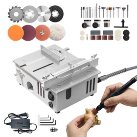 MIMYTH Mini Table Saw setup on crafting table for precise cuts