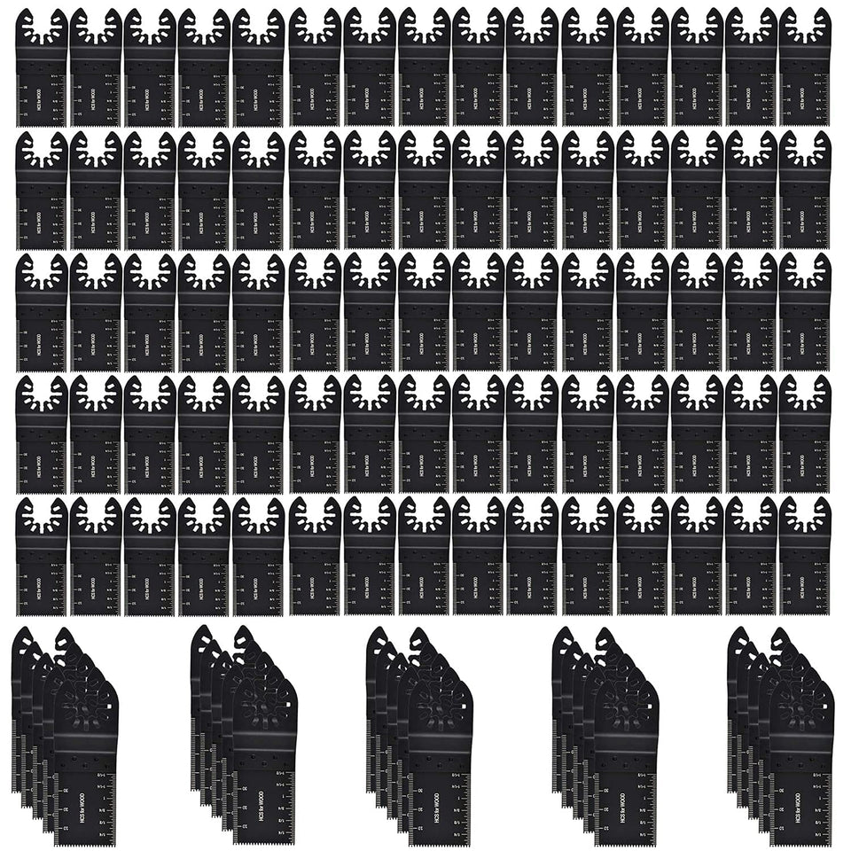 MinCHI257 universal oscillating blades kit with 100 blades for versatile wood cuts