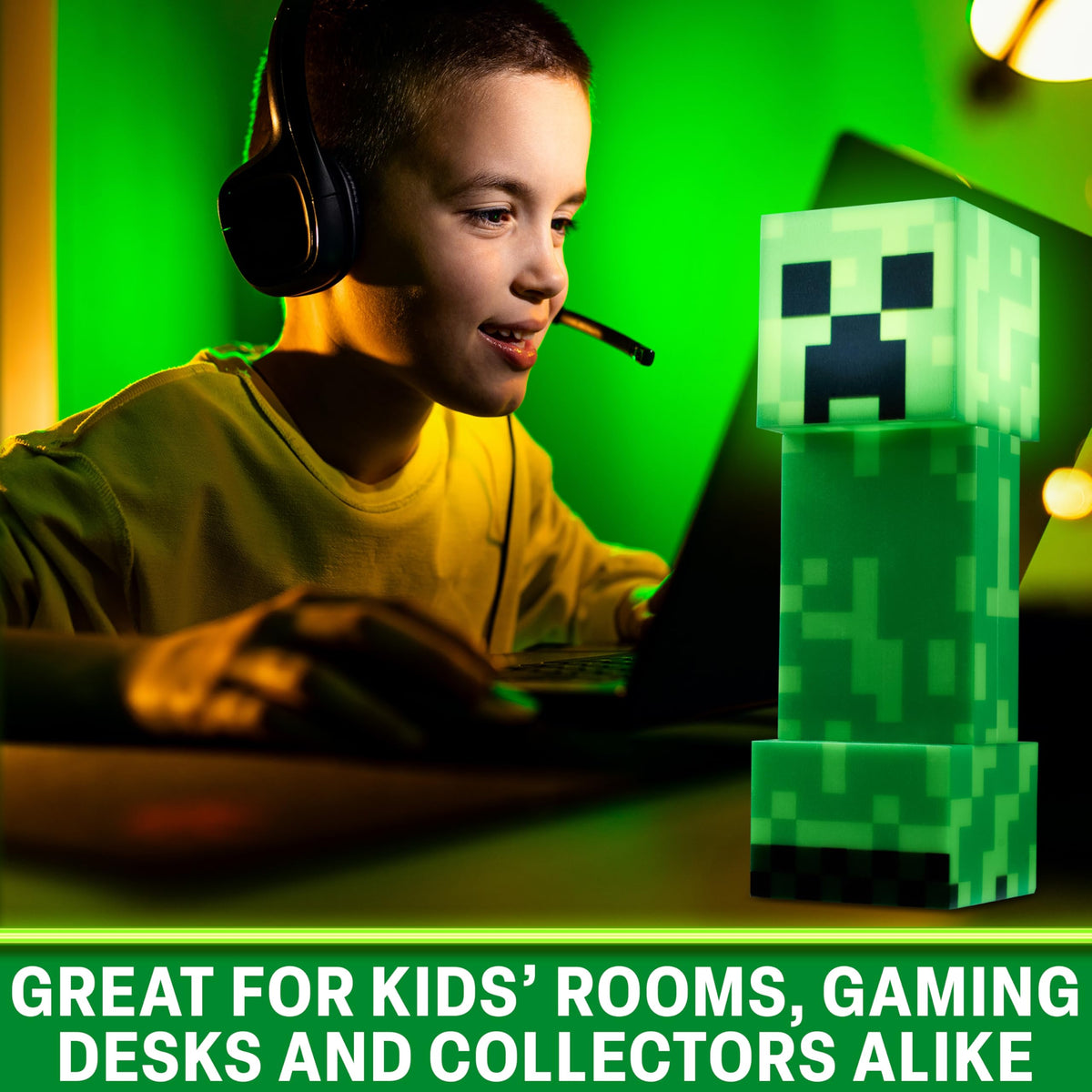 Minecraft Creeper Torch gift-ready packaging for young gamers