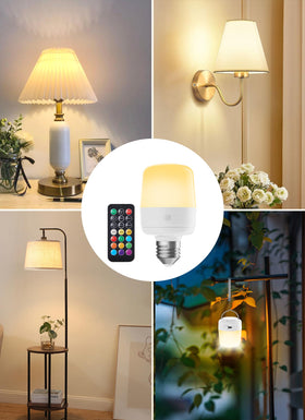 Minetom E26 battery backup for reliable lighting.