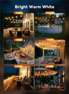 Minetom easy-hang design with two hooks simplifies hanging on porches and pergolas.