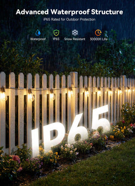 Minetom end-to-end connectable lights let you tailor length for decks and gardens.