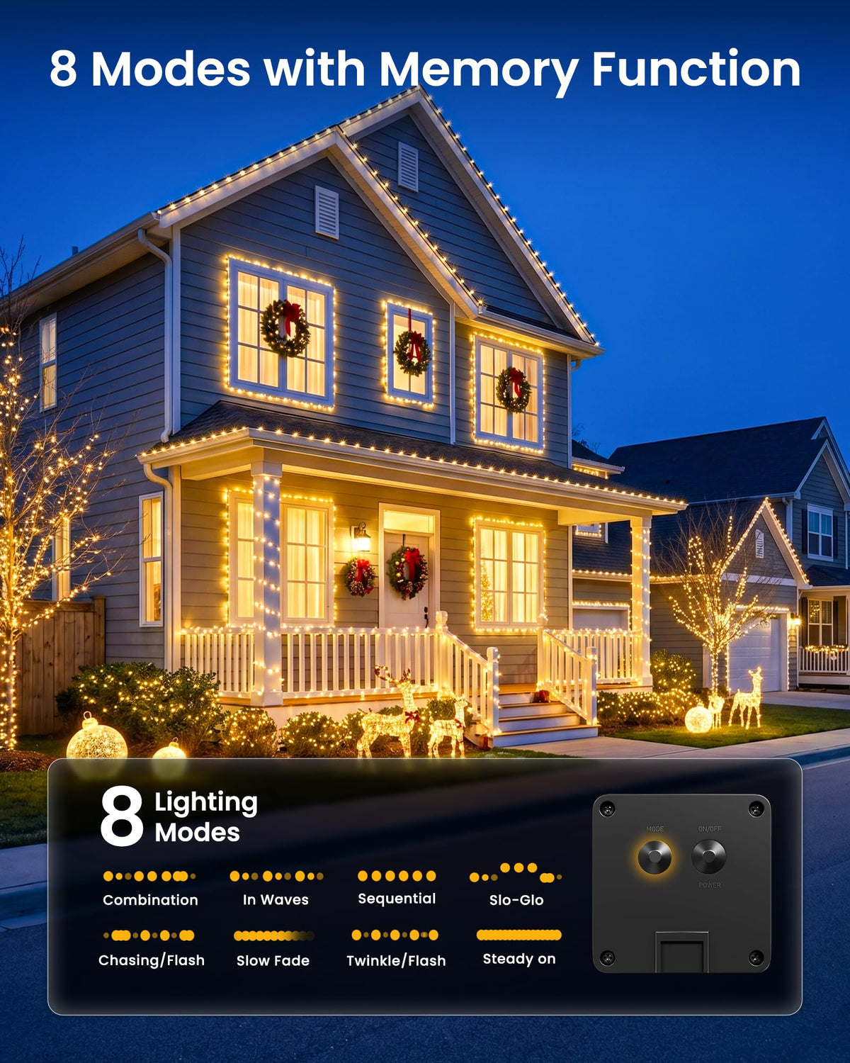 Minetom IP65 waterproof outdoor solar lights stand up to weather