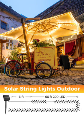 Minetom solar string lights emit warm white glow on a tree for cozy evenings.