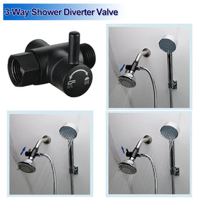 G 1/2 thread diverter valve compatible with standard fixtures.