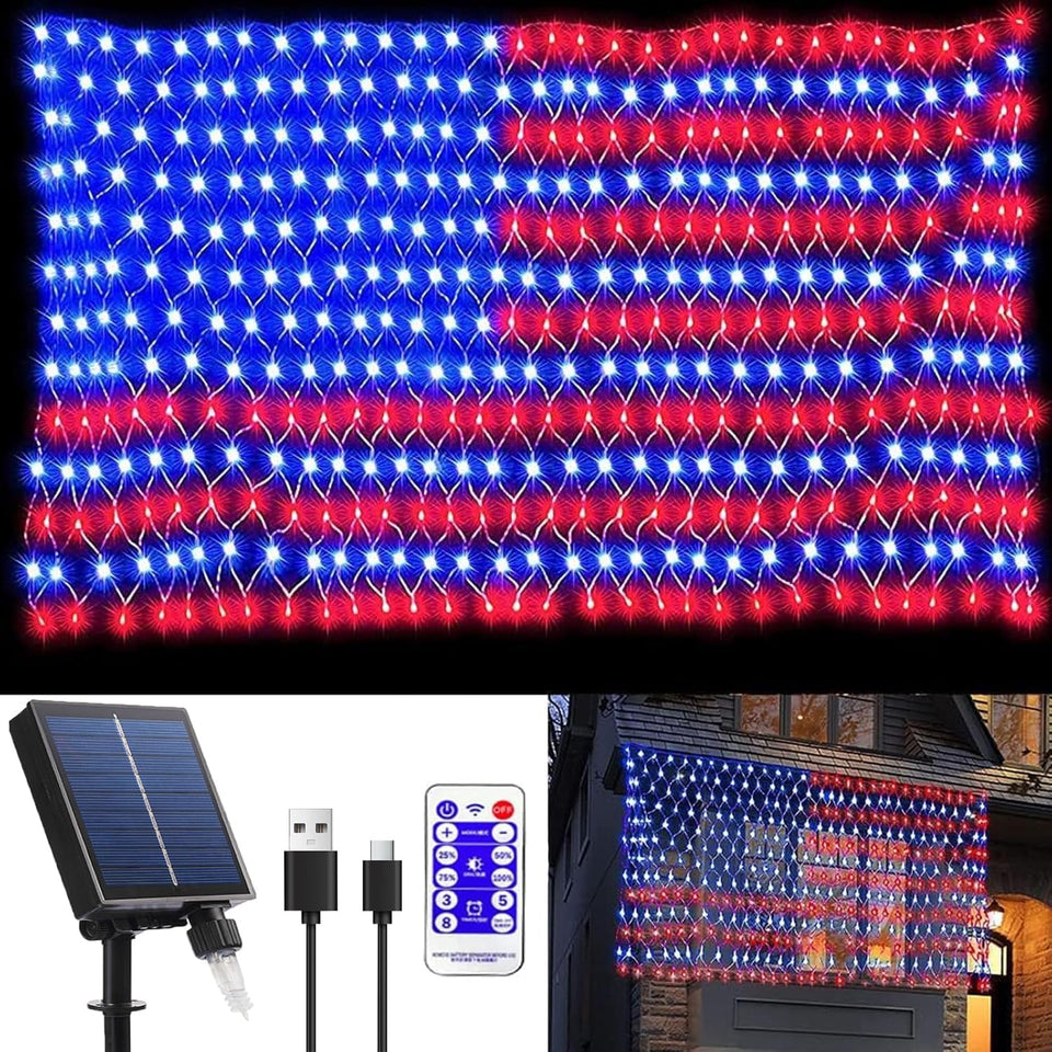 MINIAO solar flag lights provide full flag coverage for outdoor display.