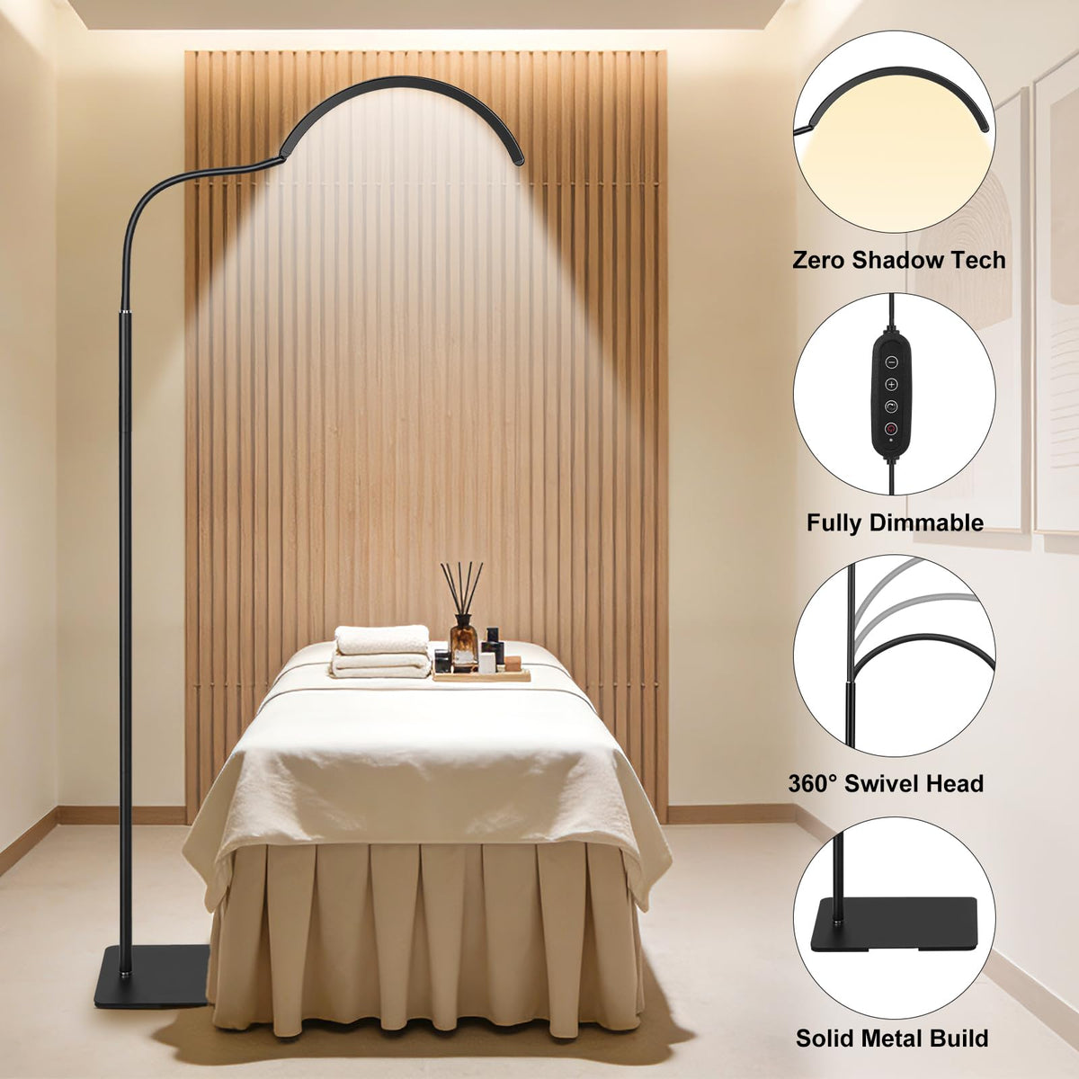 MINIEAR lamp provides five color temperatures for accurate nail art lighting.