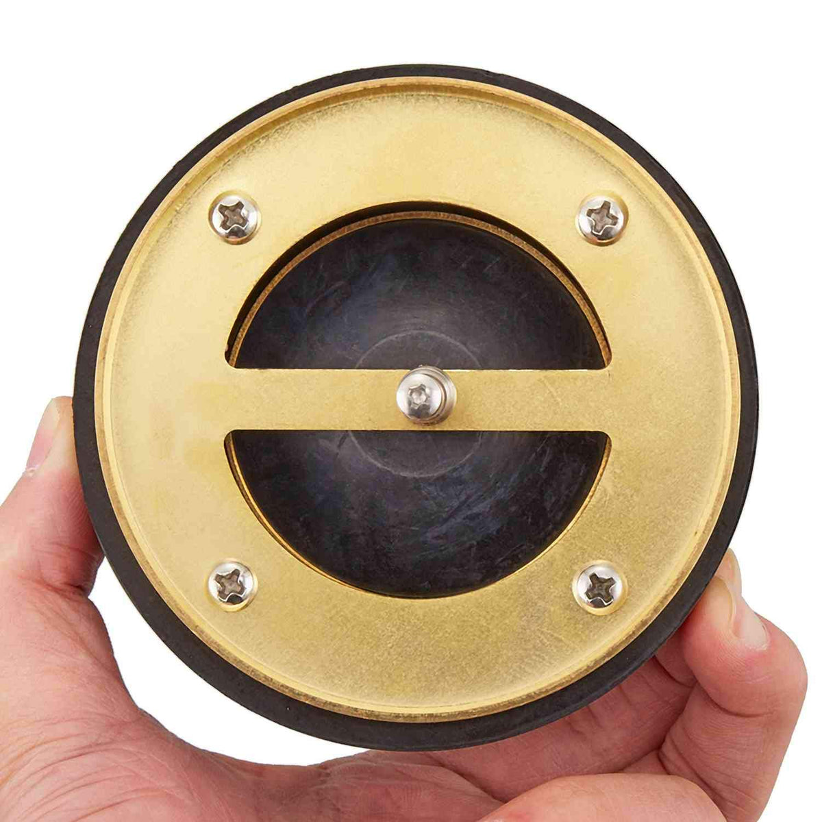 Minimprover brass construction provides durable, corrosion-resistant flood protection for drains.