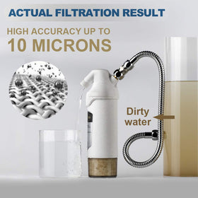 Miniwell L720-Plus chlorine removal improves water clarity and feel during showers.