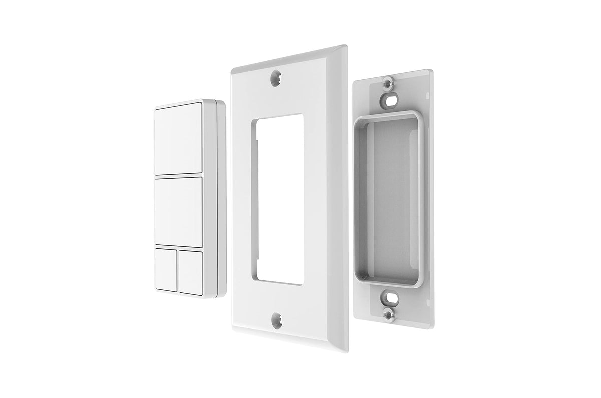 Minoston 800 Series scene remote mounted on wall for convenient placement