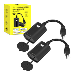 Minoston outdoor smart plug IP65 weatherproof housing ideal for garden lighting