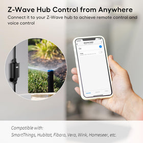 Minoston outdoor Z-Wave plug IP65 housing protects against weather
