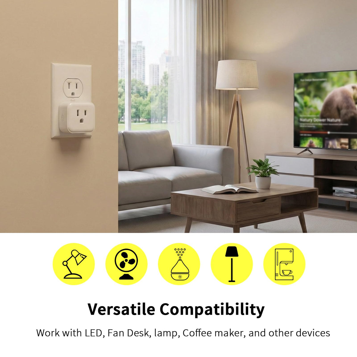 Minoston MP21Z hub compatibility visual showing connected devices.