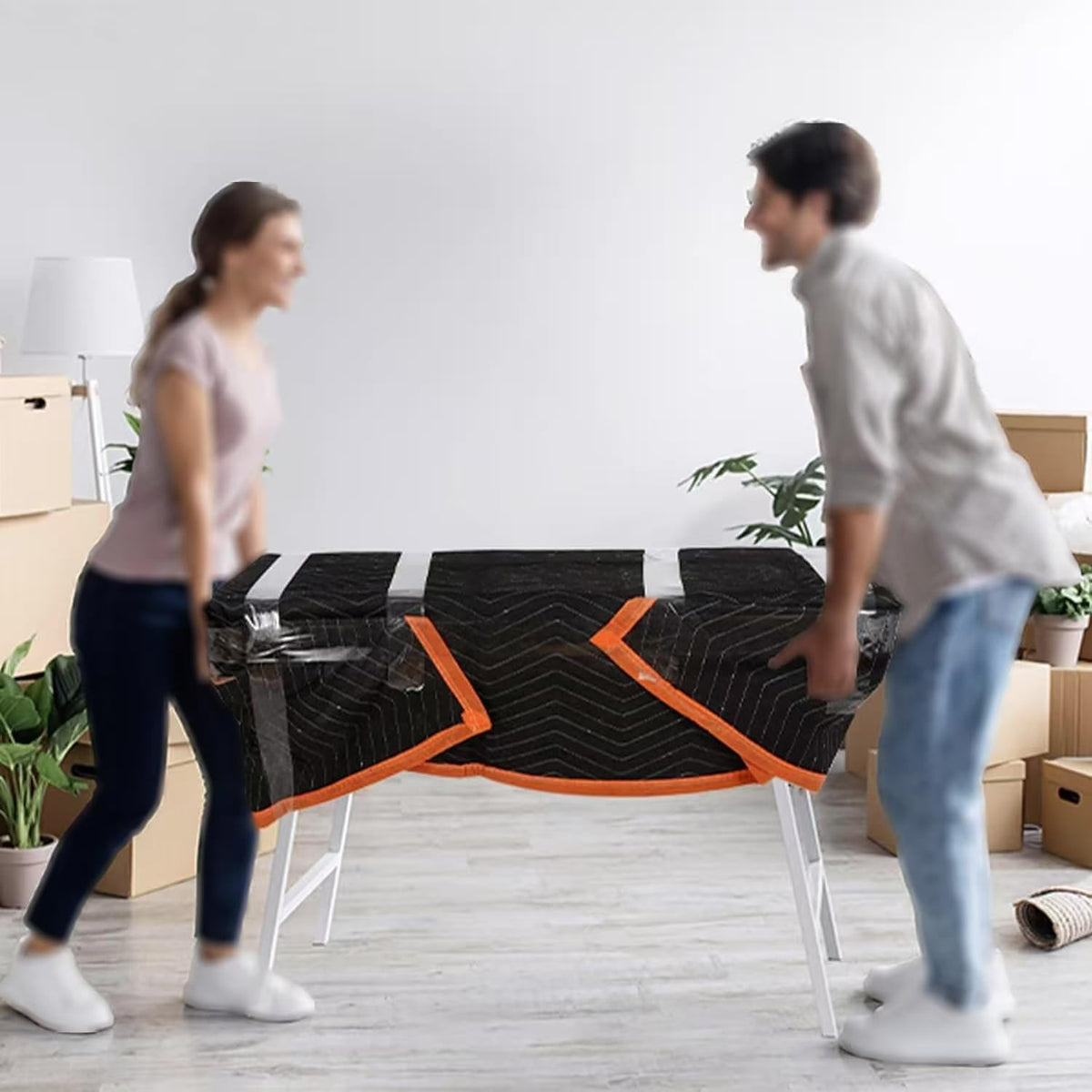 Mintboo padded blanket on floor doubles as a picnic mat for outdoor gatherings.