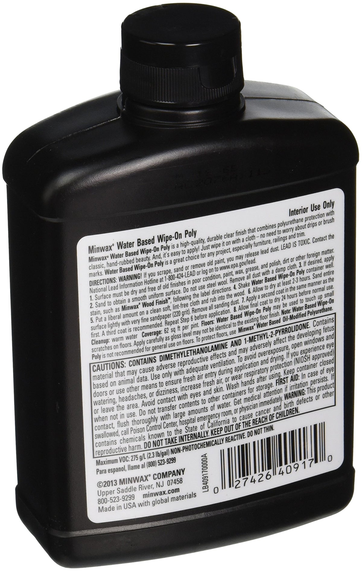 Minwax application cloth showing easy wipe-on application for smooth, even coverage