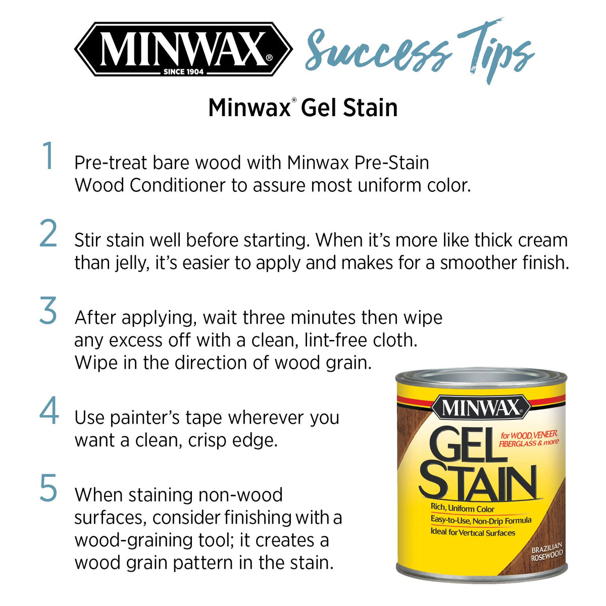 Minwax Gel Stain on cabinet for furniture finishes