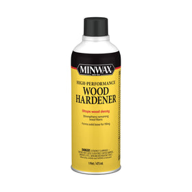 Minwax High Performance Wood Hardener pint front label for prepping rotted wood