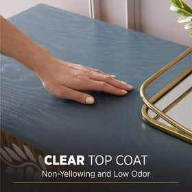 Minwax Polycrylic semi-gloss sheen on wood projects