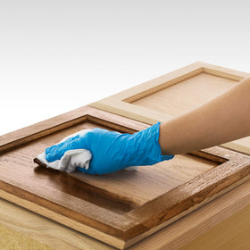 Minwax Pre-Stain Conditioner prepares bare wood for even color