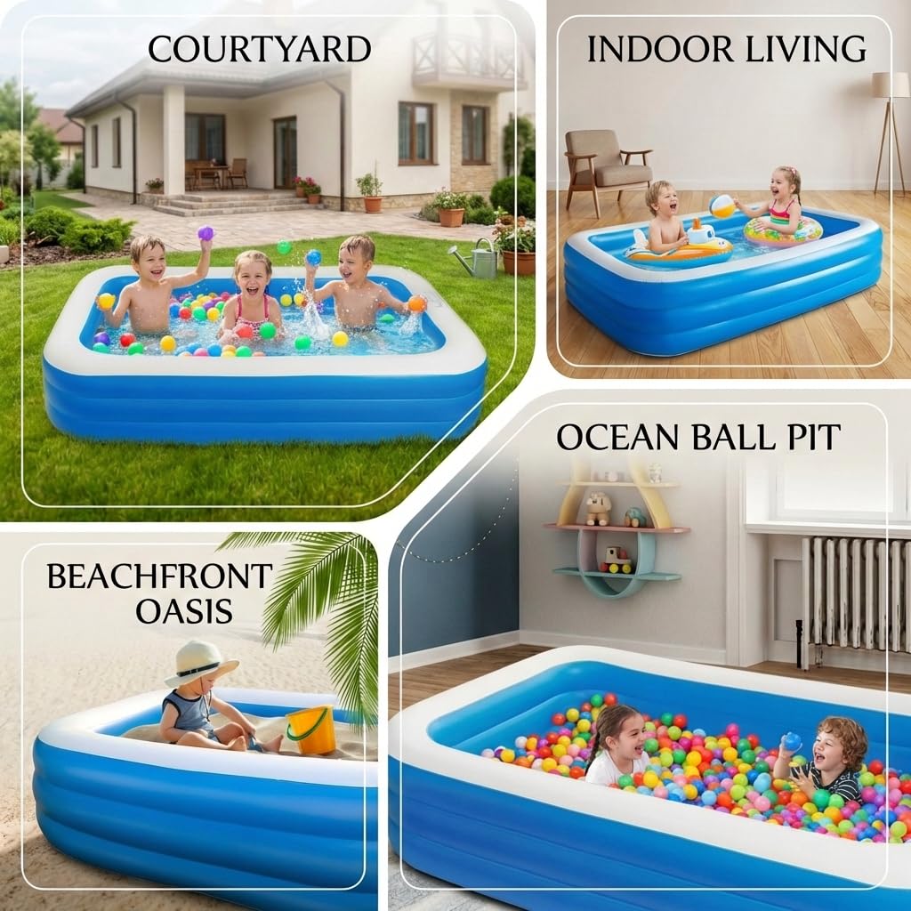 Minxchen puncture-resistant pool material for durable backyard use