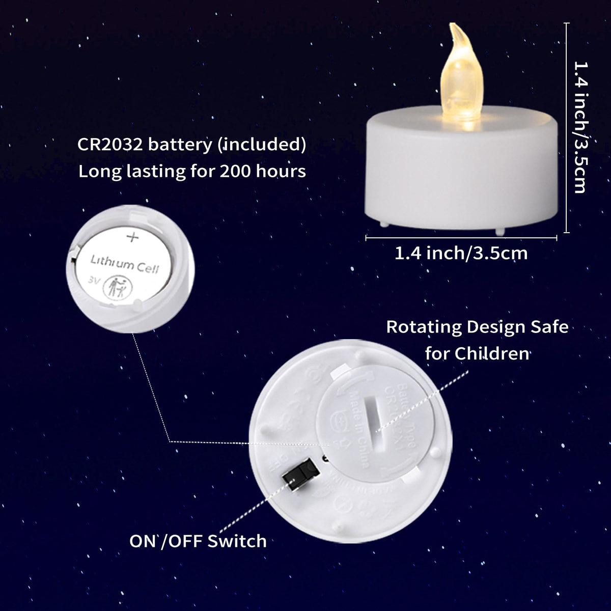 MINXIN holiday tea lights brighten seasonal tables with warm glow.