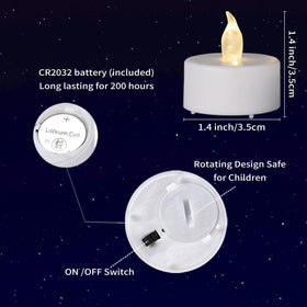 MINXIN holiday tea lights brighten seasonal tables with warm glow.