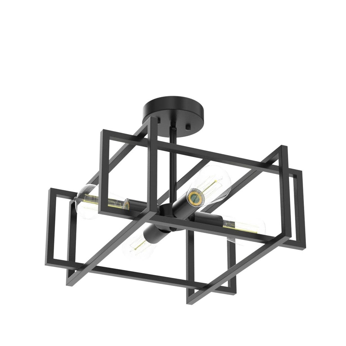 Minyuco dimmable 4x60W E26 fixture supports LED and ambient lighting.