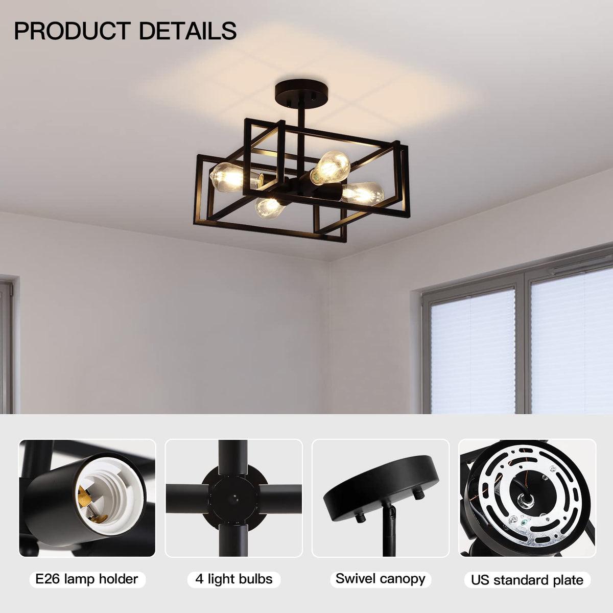 Minyuco wide-area lighting suitable for kitchen, living room, hallway.