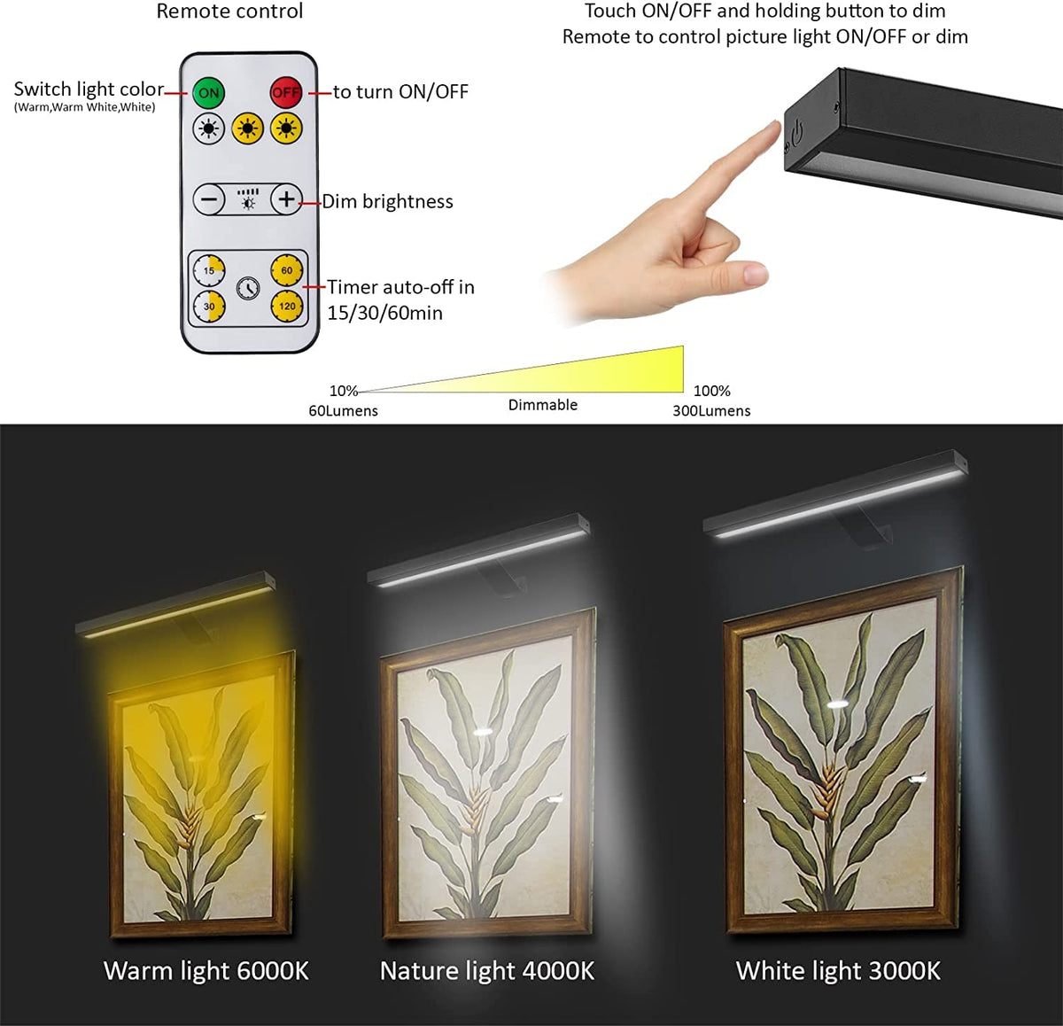 MIOBLUE rechargeable 4000mAh battery powers long-lasting art illumination