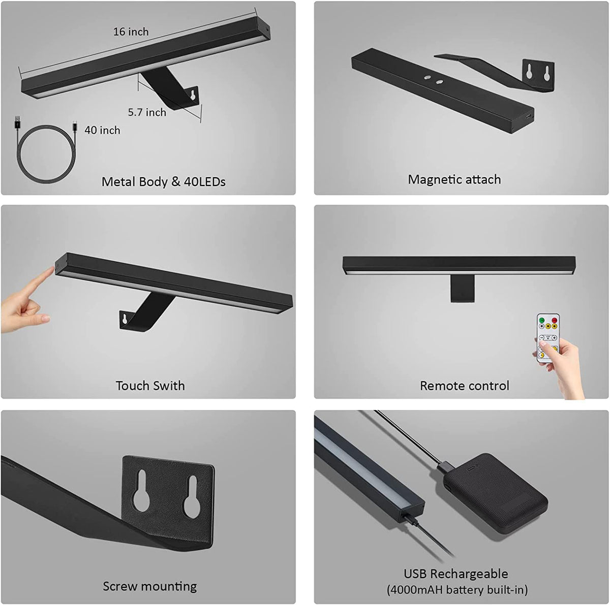 MIOBLUE remote control and touch operation simplify brightness and mode changes
