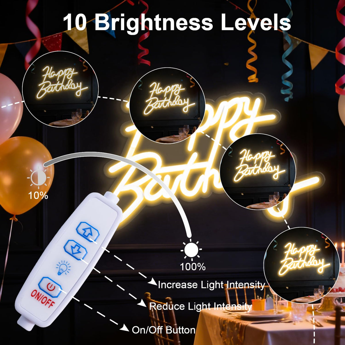 Miootly versatile decor for birthdays, holidays, and party venues.