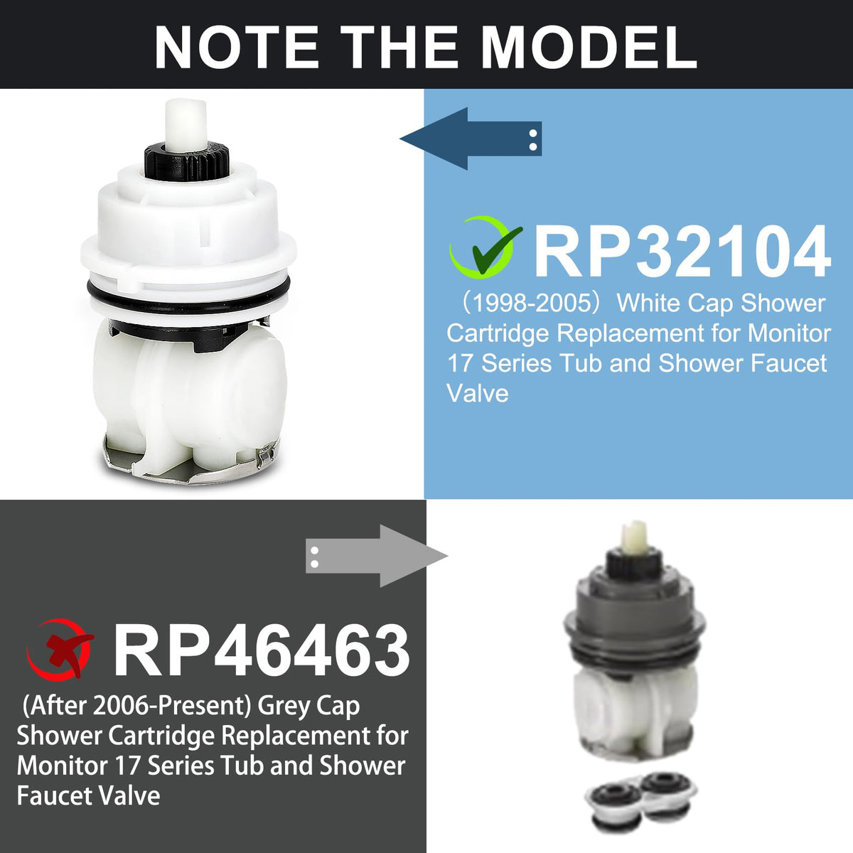 Miory RP32104 brass and plastic construction close-up showing durability.
