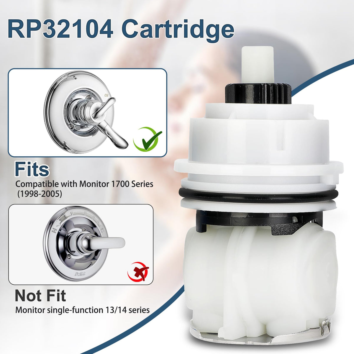 Miory RP32104 compatible with Monitor 1700 series faucets.