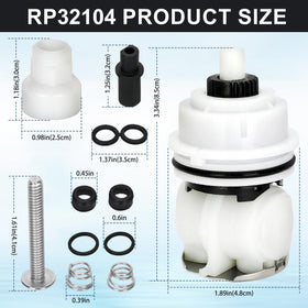 Miory RP32104 easy installation process highlights quick valve replacement.