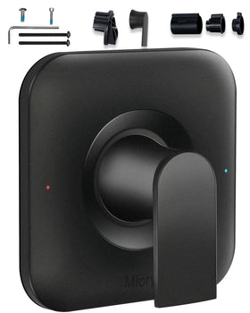 Miory T2471BL Genta matte black lever handle for Moen, durable replacement.