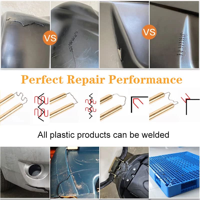 Miotorio in-use bumper repair shows reinforced plastic bonding and fast results.