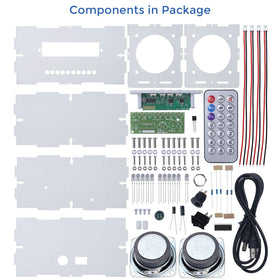 MiOYOOW DIY Bluetooth speaker kit with dual speakers deliver rich mini stereo sound