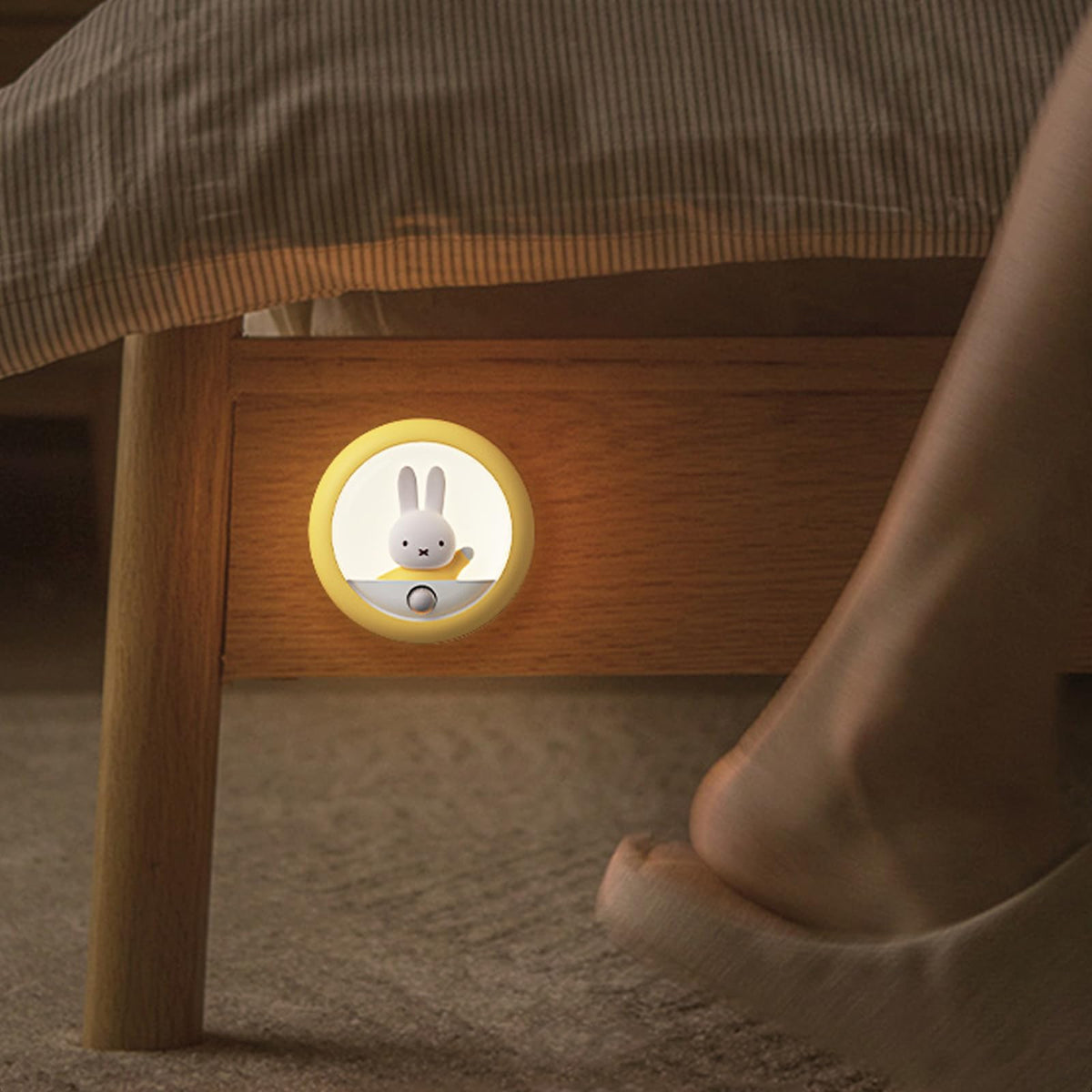 MIPOW Miffy yellow night light with magnetic attachment for flexible placement