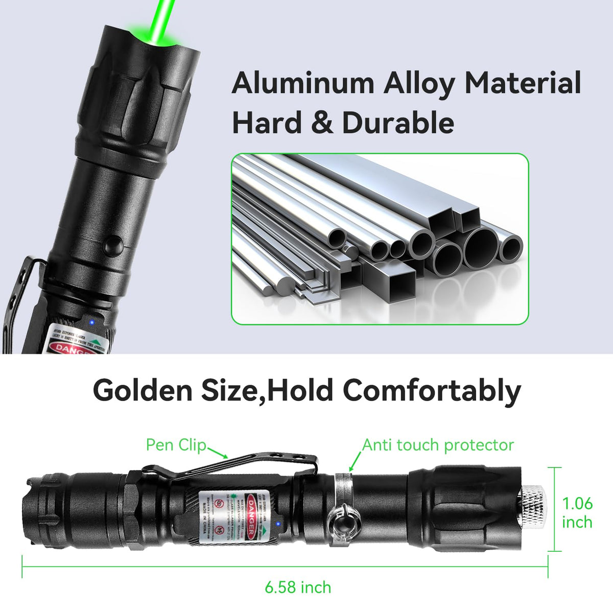 MIPREZT rugged aluminum body for construction sites and adventures