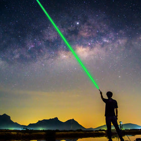 MIPREZT green laser pointer with safety notes for responsible use