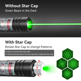 MIPREZT green beam on wall demonstrates precise targeting for presentations
